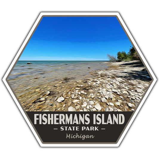 Fishermans Island state park sticker