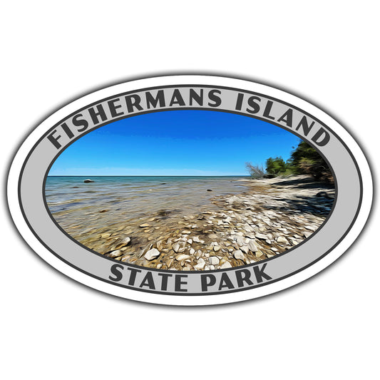 Fishermans Island state park sticker