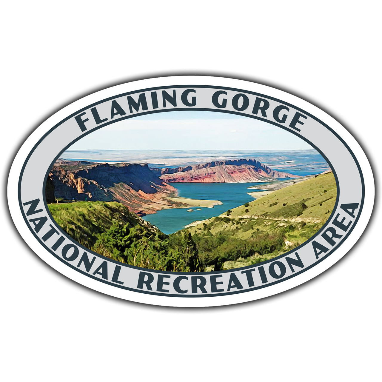 Flaming Gorge national recreation area sticker