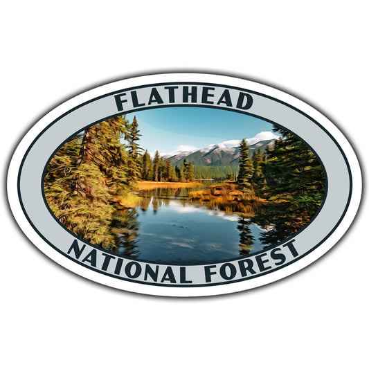 Flathead national forest sticker