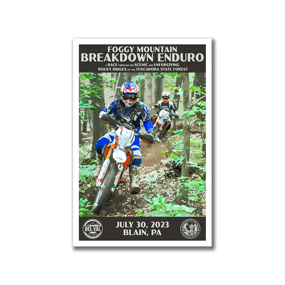 Foggy Mountain Breakdown Enduro Poster (2023) - WPA (Brown) - PPFF