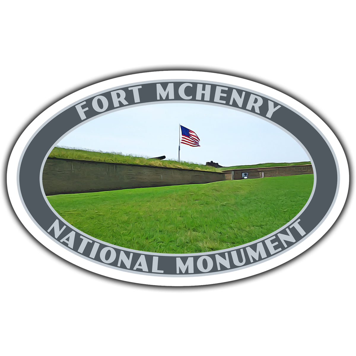 Fort McHenry National Monument Sticker (Flag) (MD) – Just Go Travel Studios