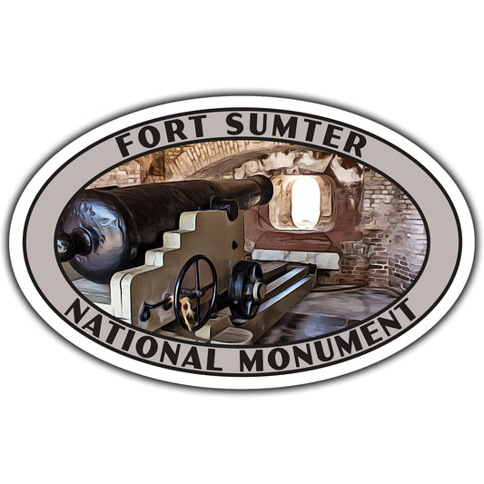 Fort Sumter national monument sticker