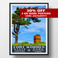 Fort Worden State Park Poster-WPA (Fort View)