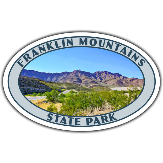 Franklin Mountains state park sticker