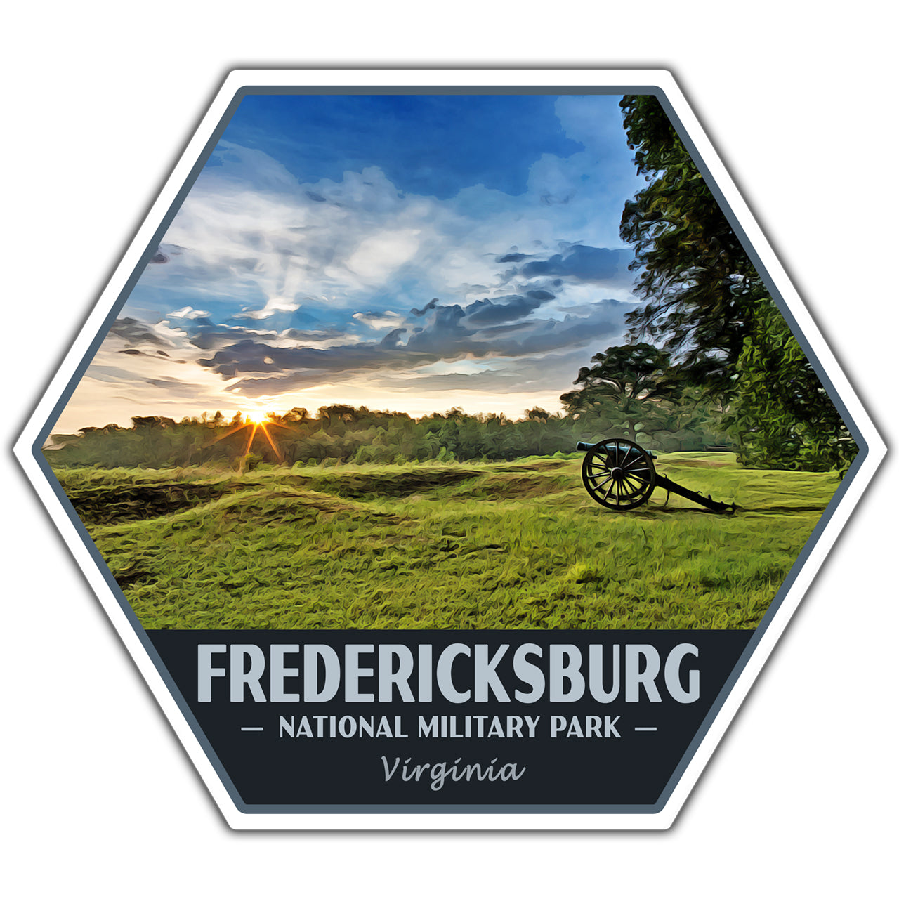 Fredericksburg national military park sticker