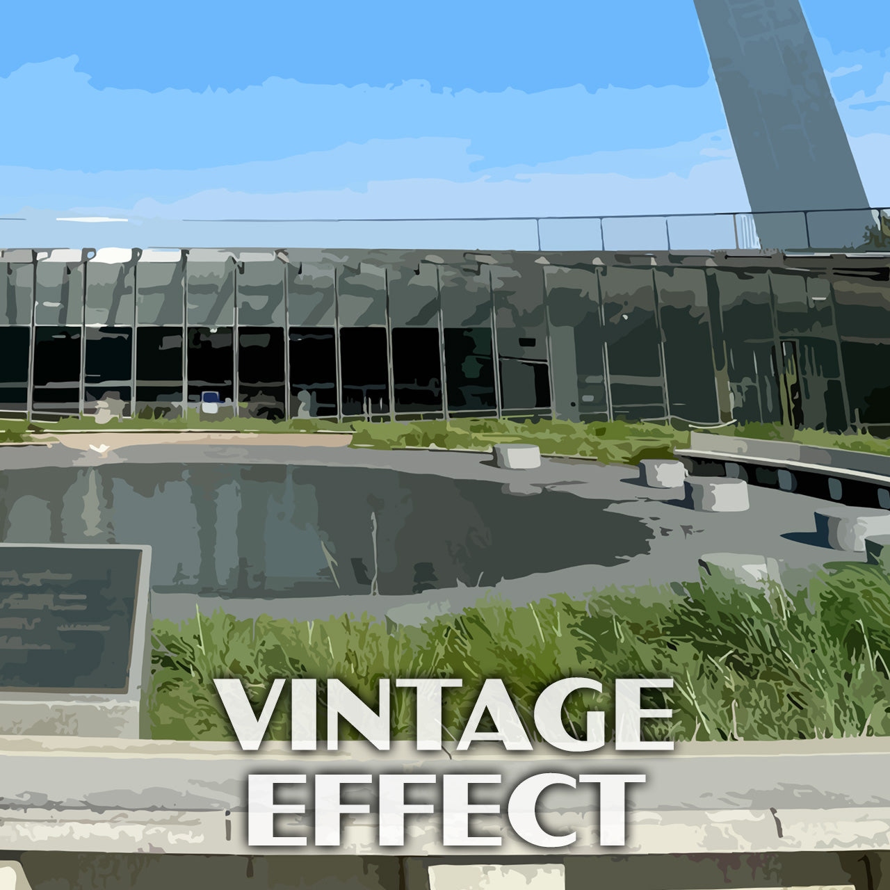 Gateway Arch National Park Poster-WPA (Reflecting Pool)
