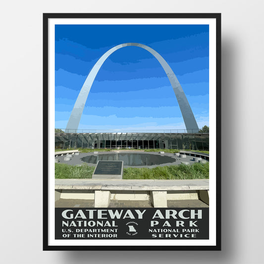 gateway arch national park poster