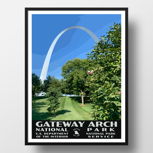 gateway arch national park poster