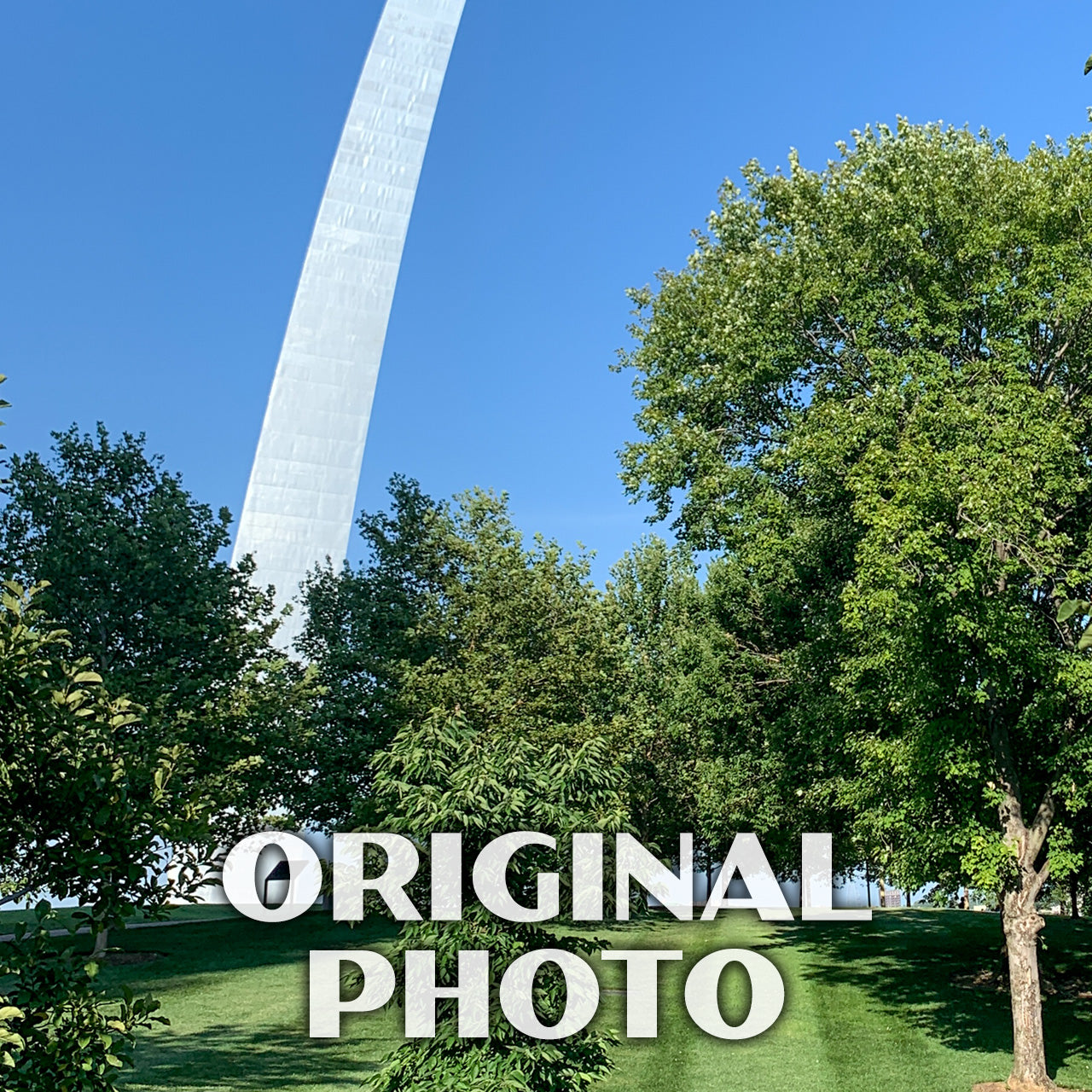 Gateway Arch National Park Poster-WPA (Summer Foliage)