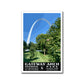 Gateway Arch National Park Poster-WPA (Summer Foliage)