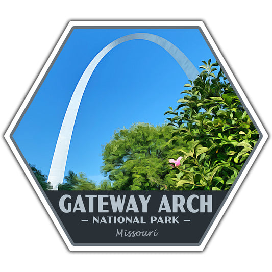 Gateway Arch national park sticker