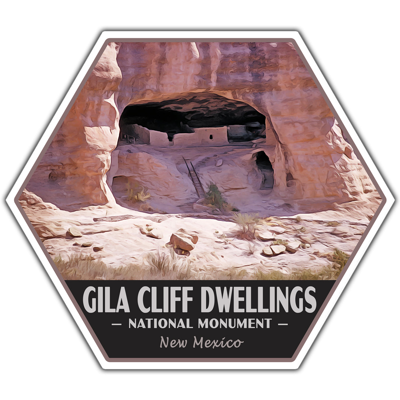 Gila Cliff Dwellings national monument sticker