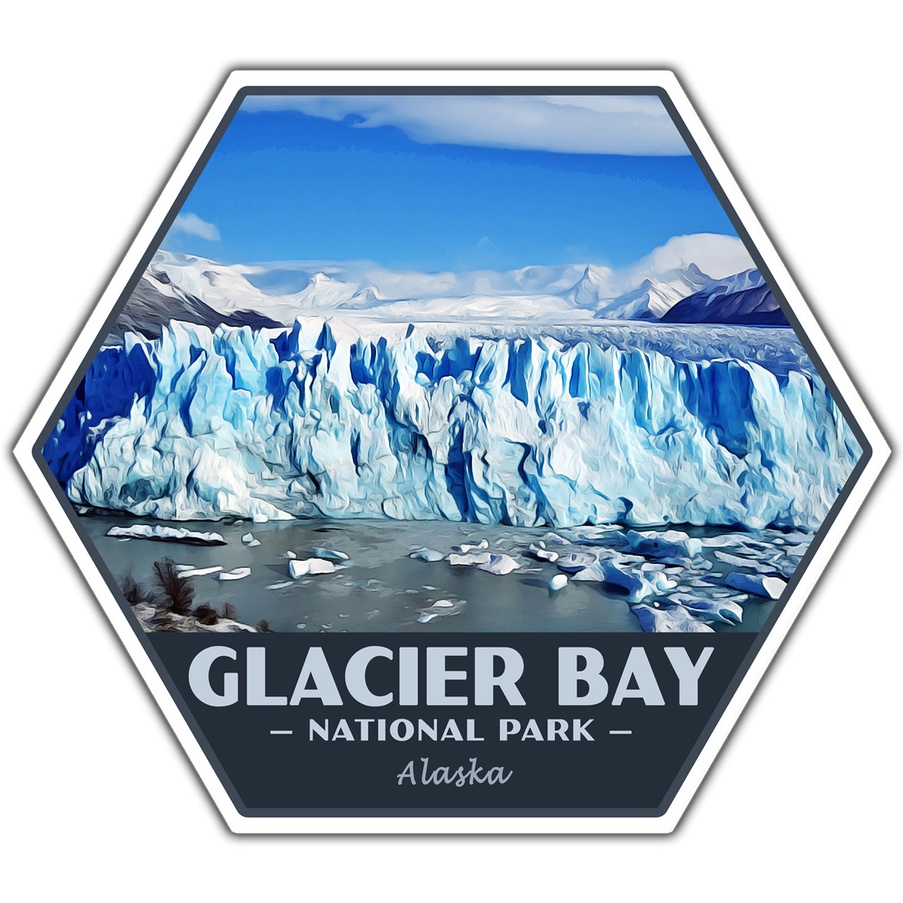 glacier bay national park sticker