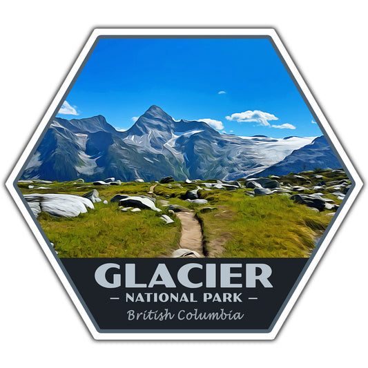 Glacier national park sticker