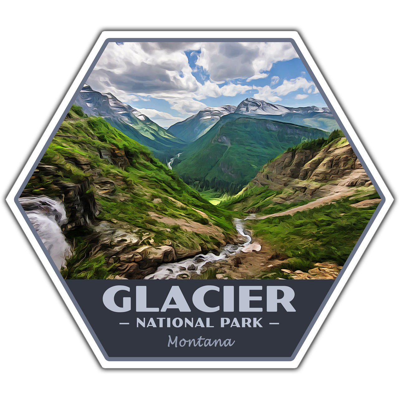 glacier national park sticker