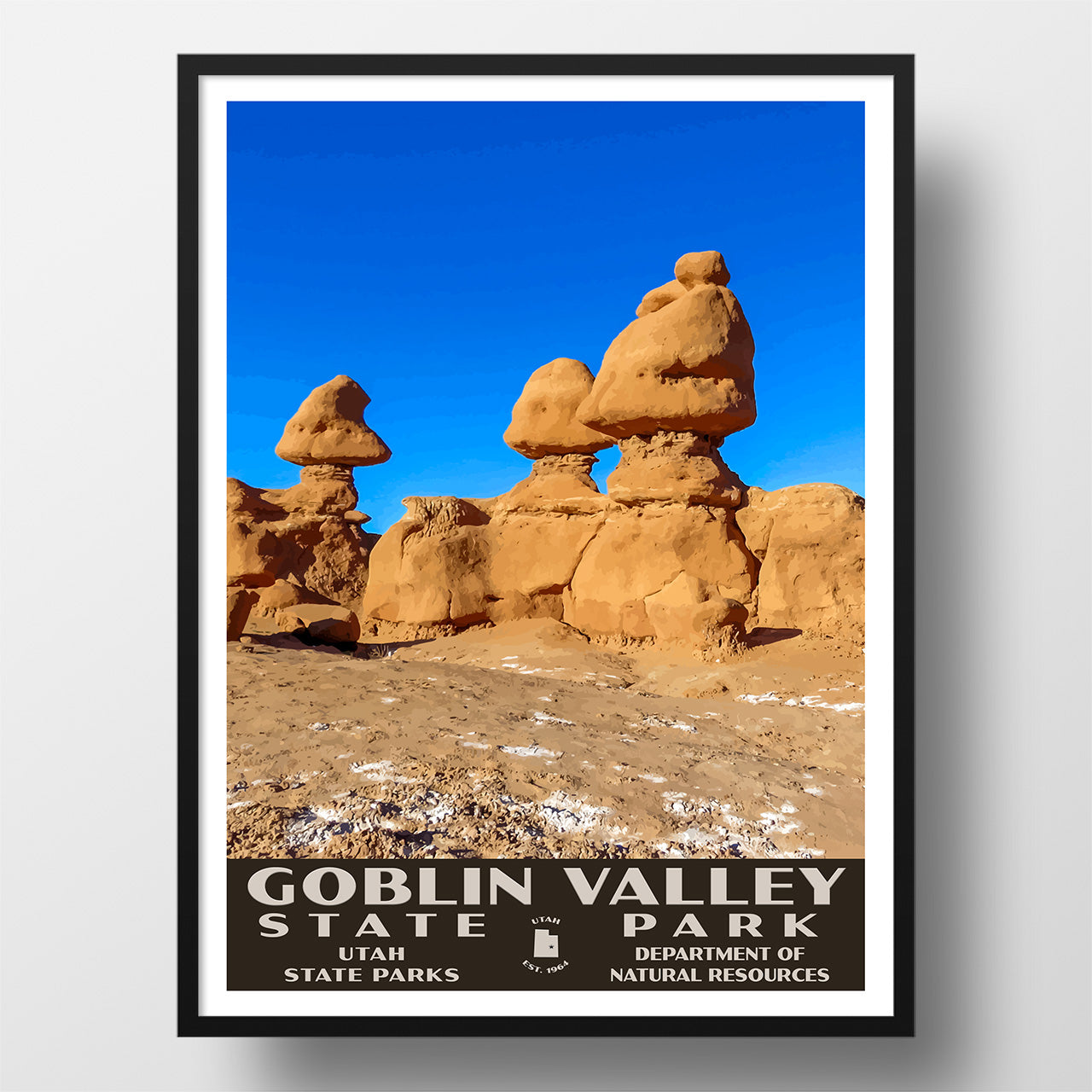 Goblin Valley State Park Poster-WPA (Goblins)