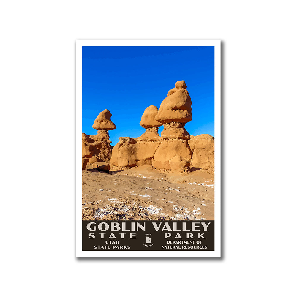 Goblin Valley State Park Poster-WPA (Goblins)
