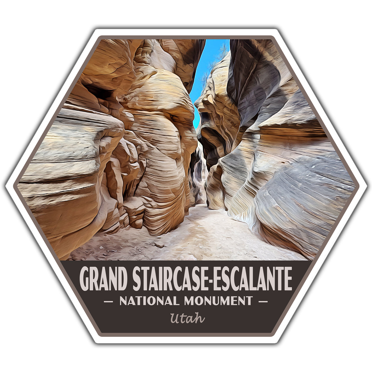 Grand Staircase Escalante national monument sticker
