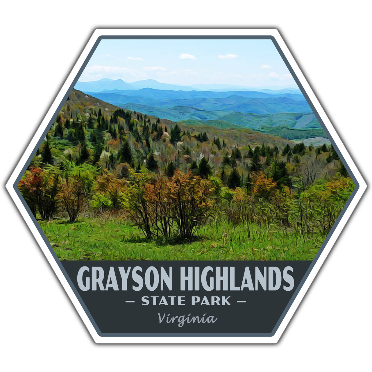 Grayson Highlands state park sticker