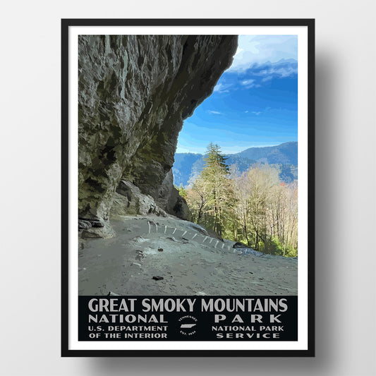 great smoky mountains national park poster