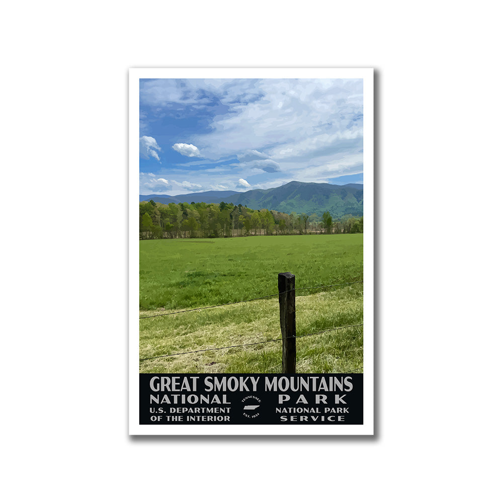 Great Smoky Mountains National Park Poster-WPA (Cades Cove)