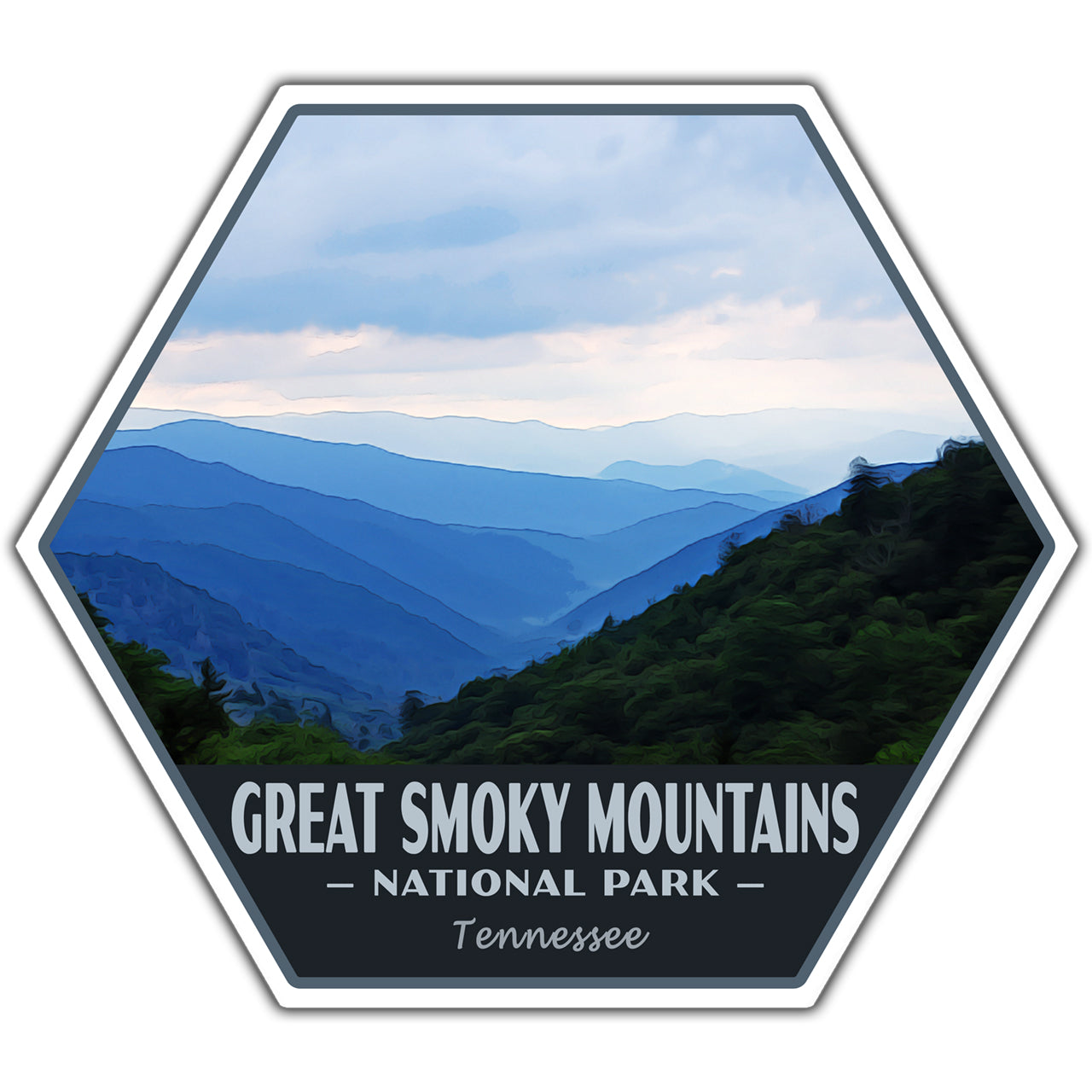 great smoky mountains national park sticker