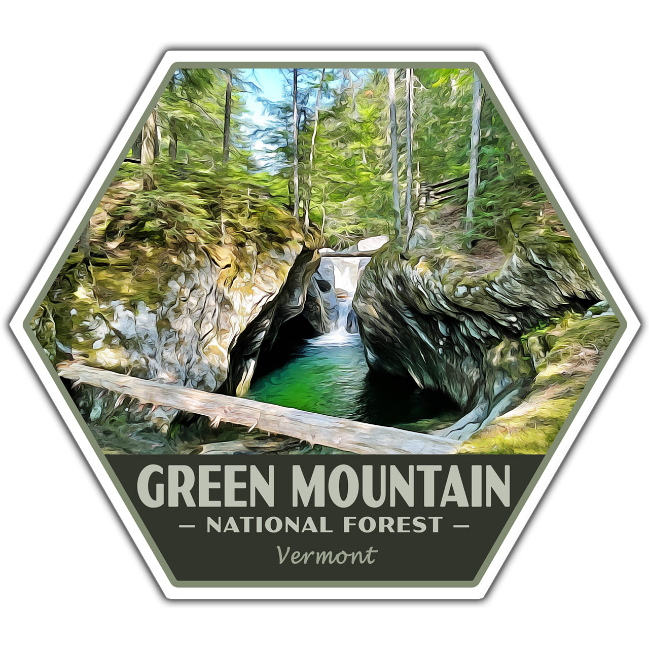 Green Mountain national forest sticker