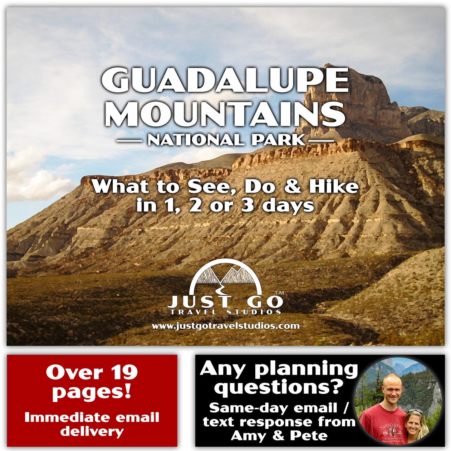 Guadalupe Mountains National Park Itinerary (Digital Download)