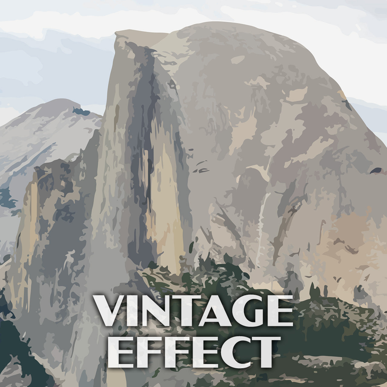 Yosemite National Park Poster-WPA (Half Dome)