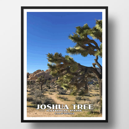 Joshua Tree National Park Poster-WPA (Hall of Horrors)