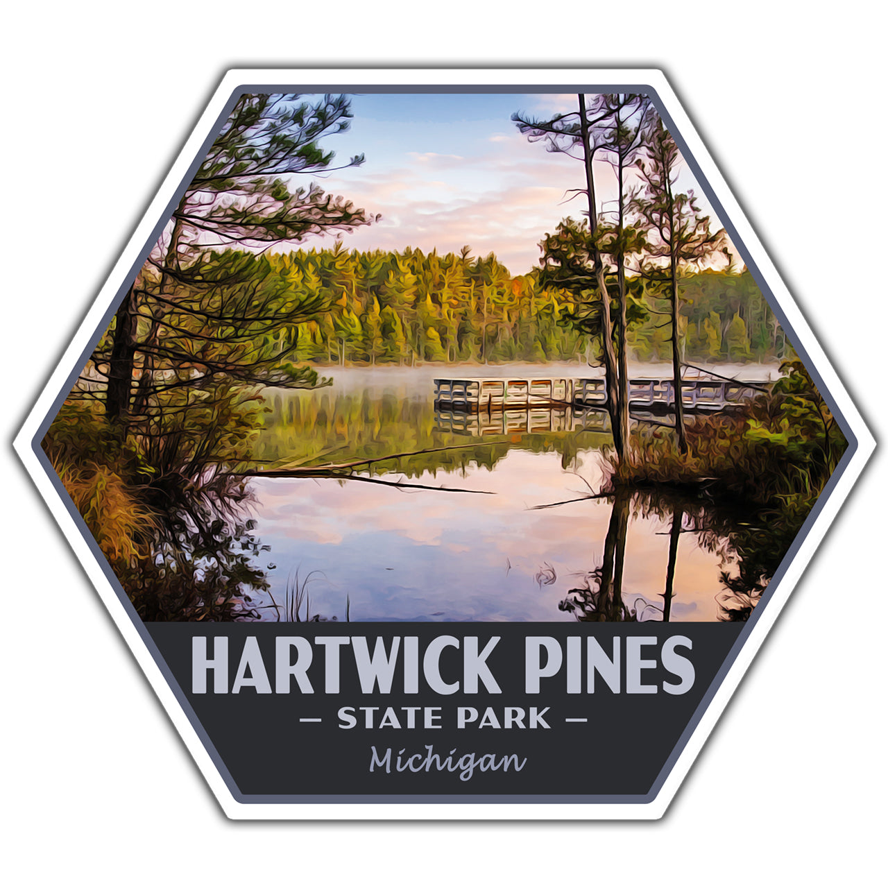 Hartwick Pines state park sticker