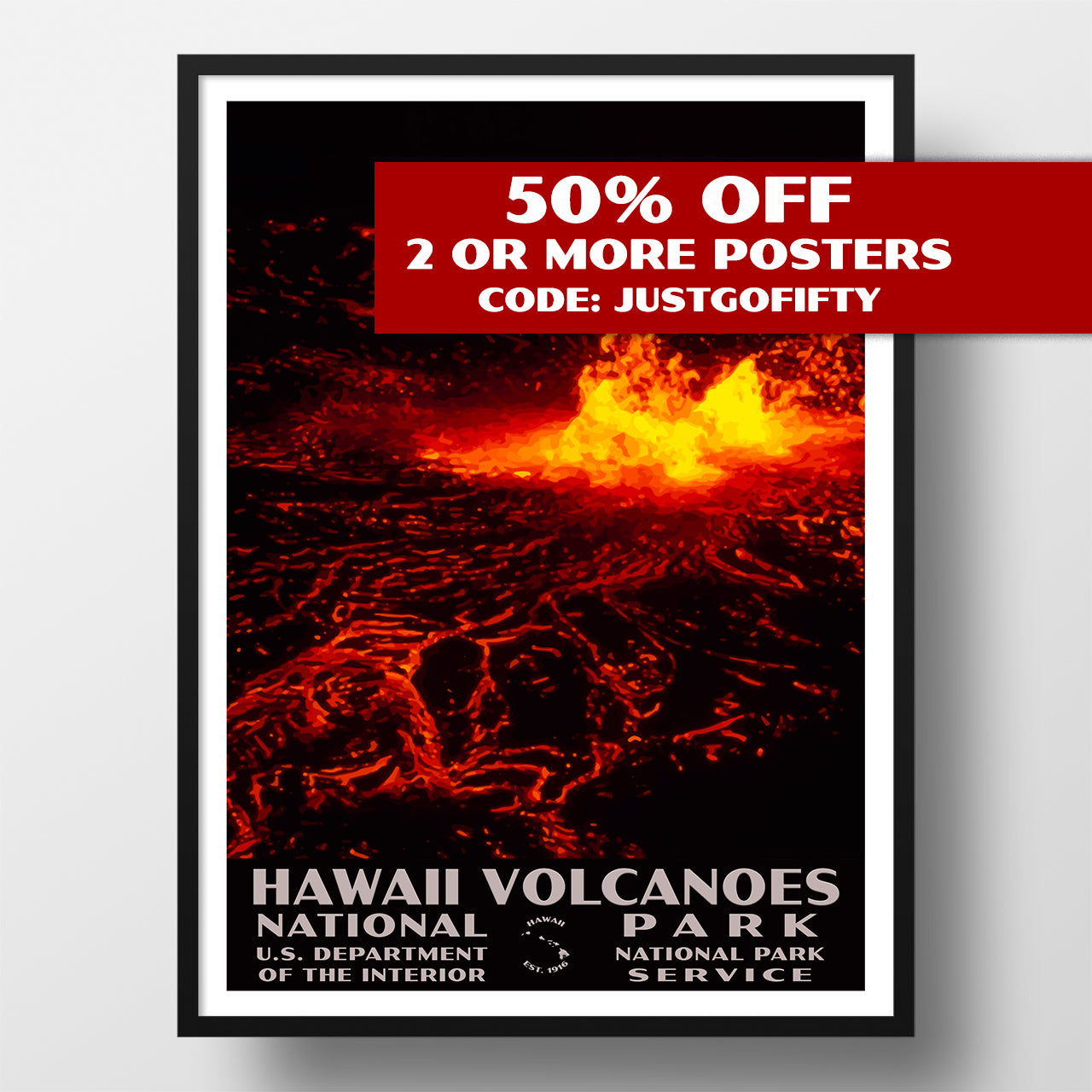 Hawaii Volcanoes National Park poster