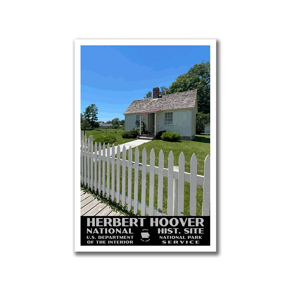 Herbert Hoover National Historic Site Poster - WPA (Cottage)
