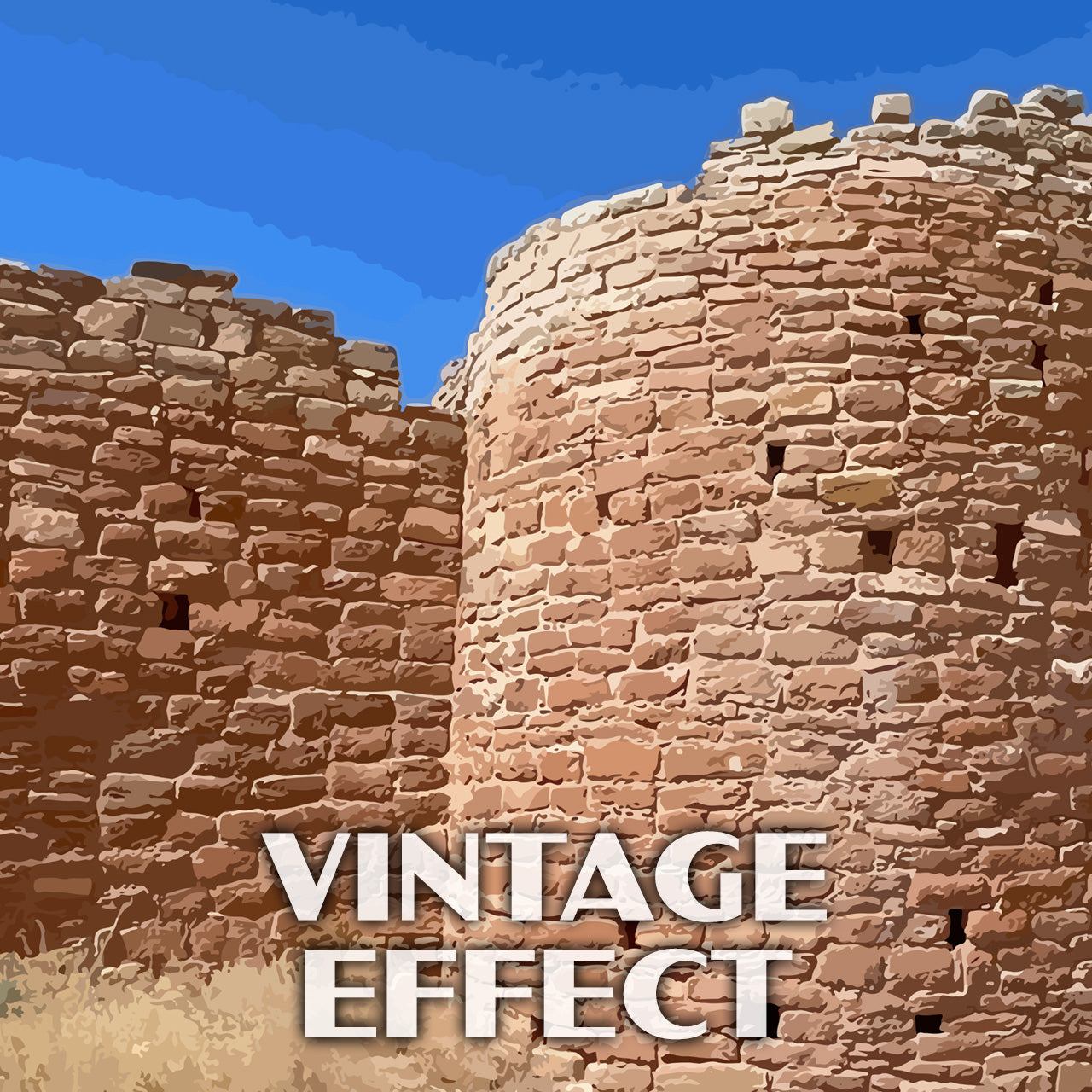 Hovenweep National Monument Poster-WPA (Hovenweep Castle)