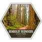 Humboldt Redwoods state park sticker