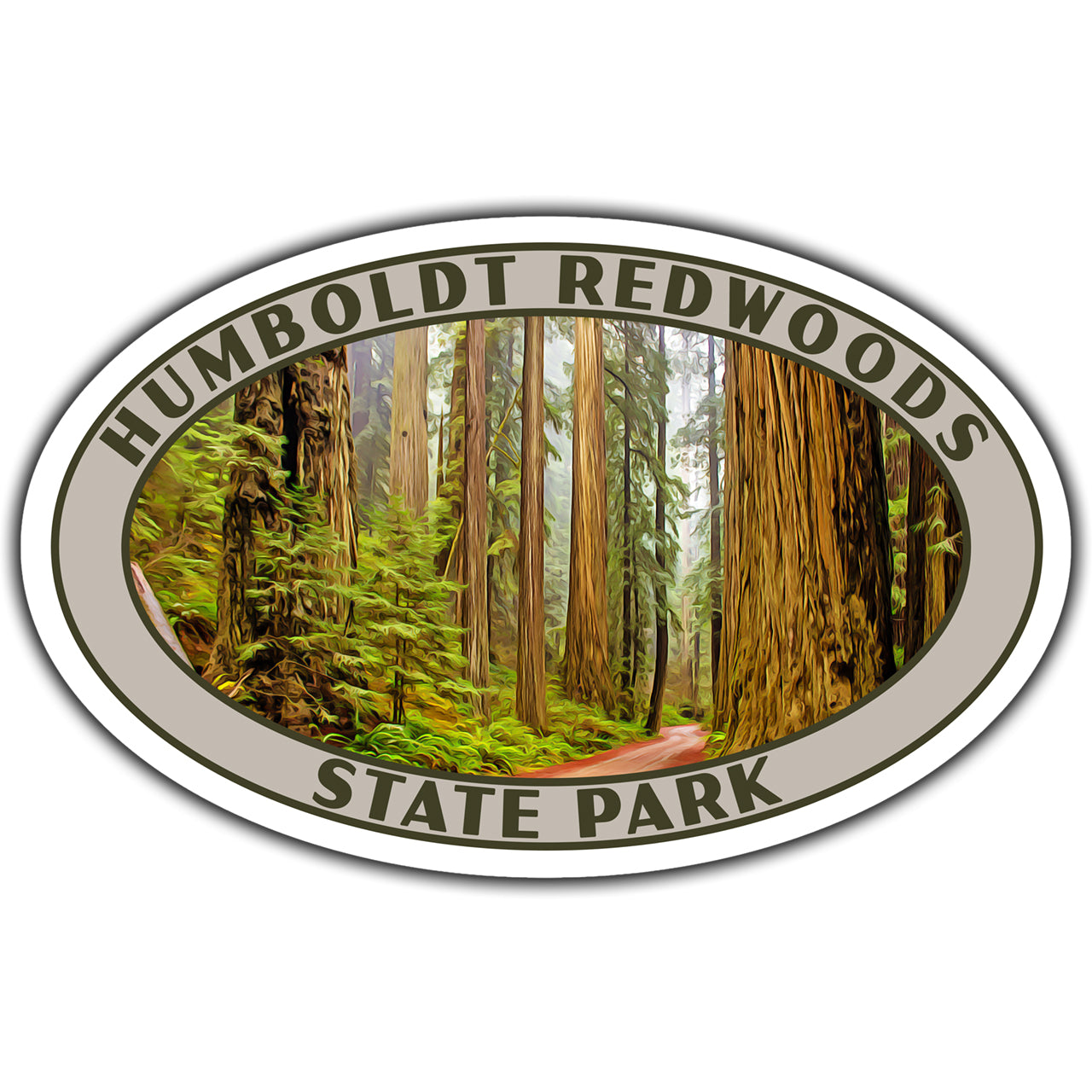 Humboldt Redwoods state park sticker
