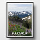 Olympic National Park Poster-WPA (Hurricane Ridge)