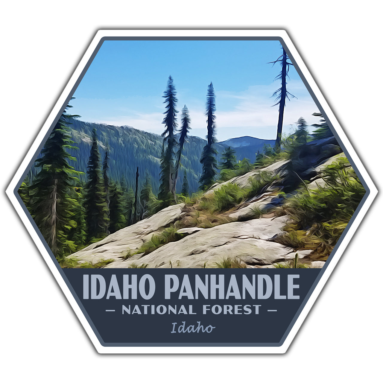 Idaho Panhandle national forest sticker