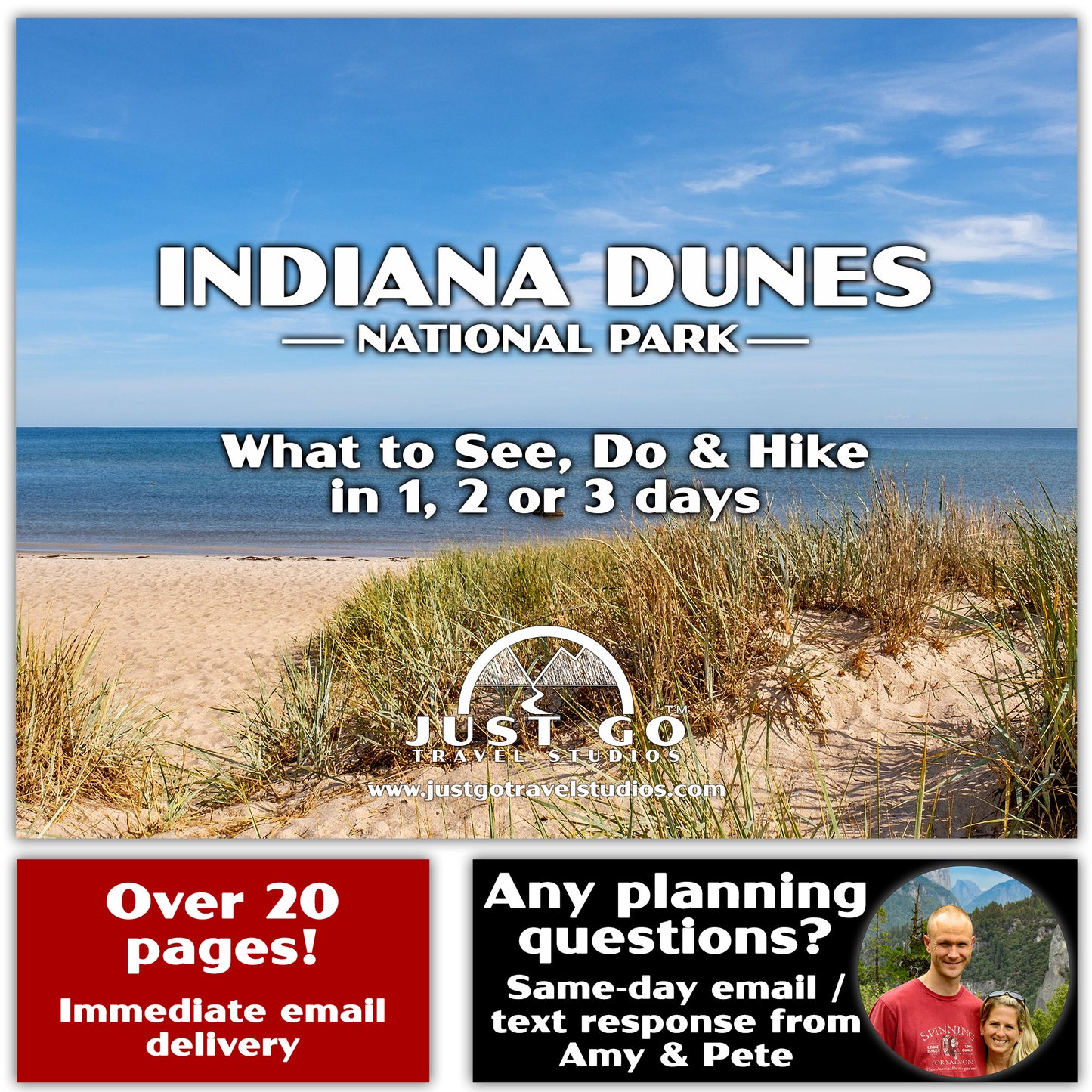 Indiana Dunes National Park Itinerary (Digital Download)