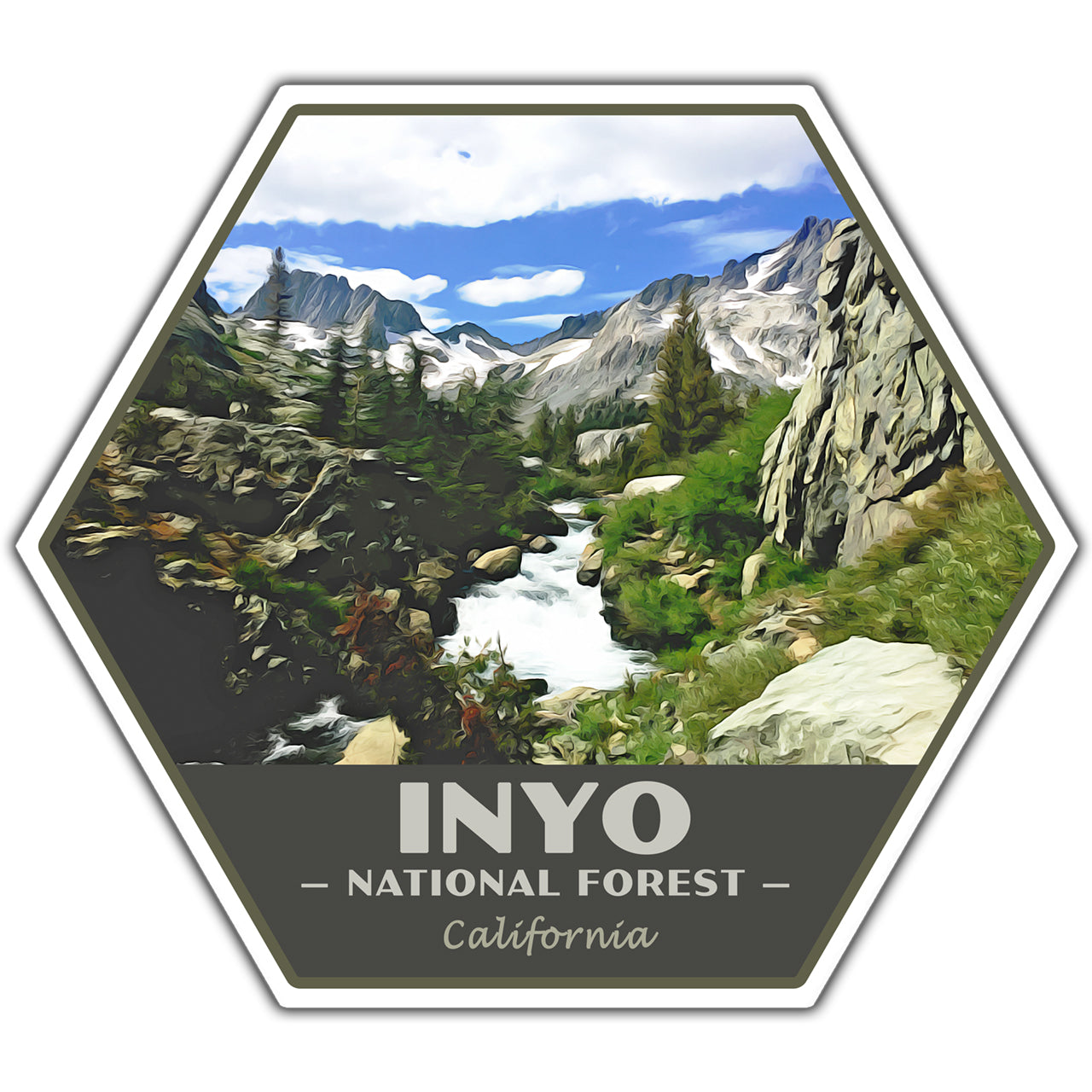 Inyo national forest sticker