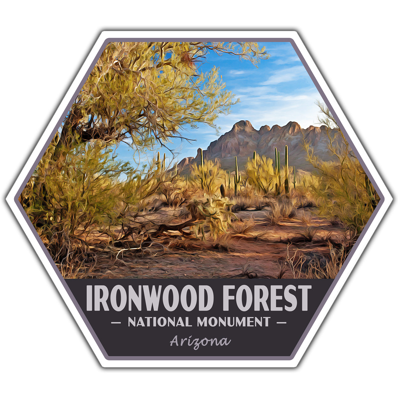 Ironwood Forest national monument sticker