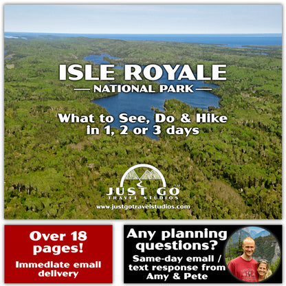 Isle Royale National Park Itinerary (Digital Download)