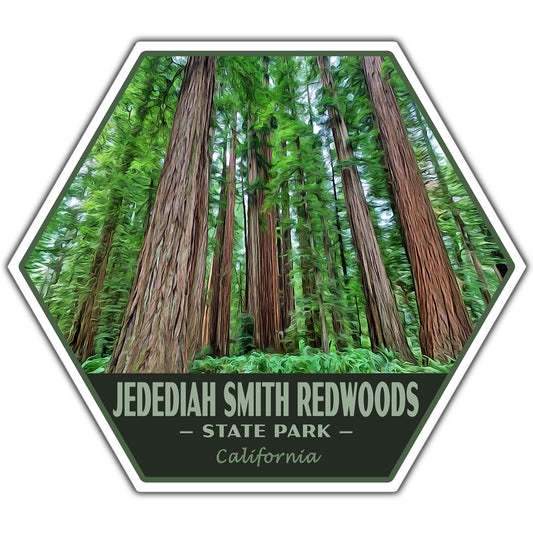 Jedediah Smith Redwoods state park sticker
