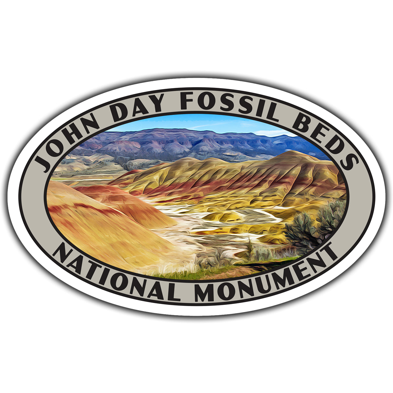 John Day Fossil Beds national monument sticker