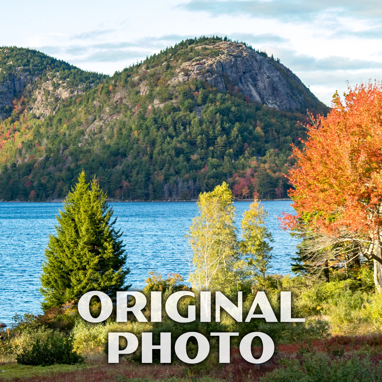 Acadia National Park Poster - WPA (Jordan Pond in Fall)