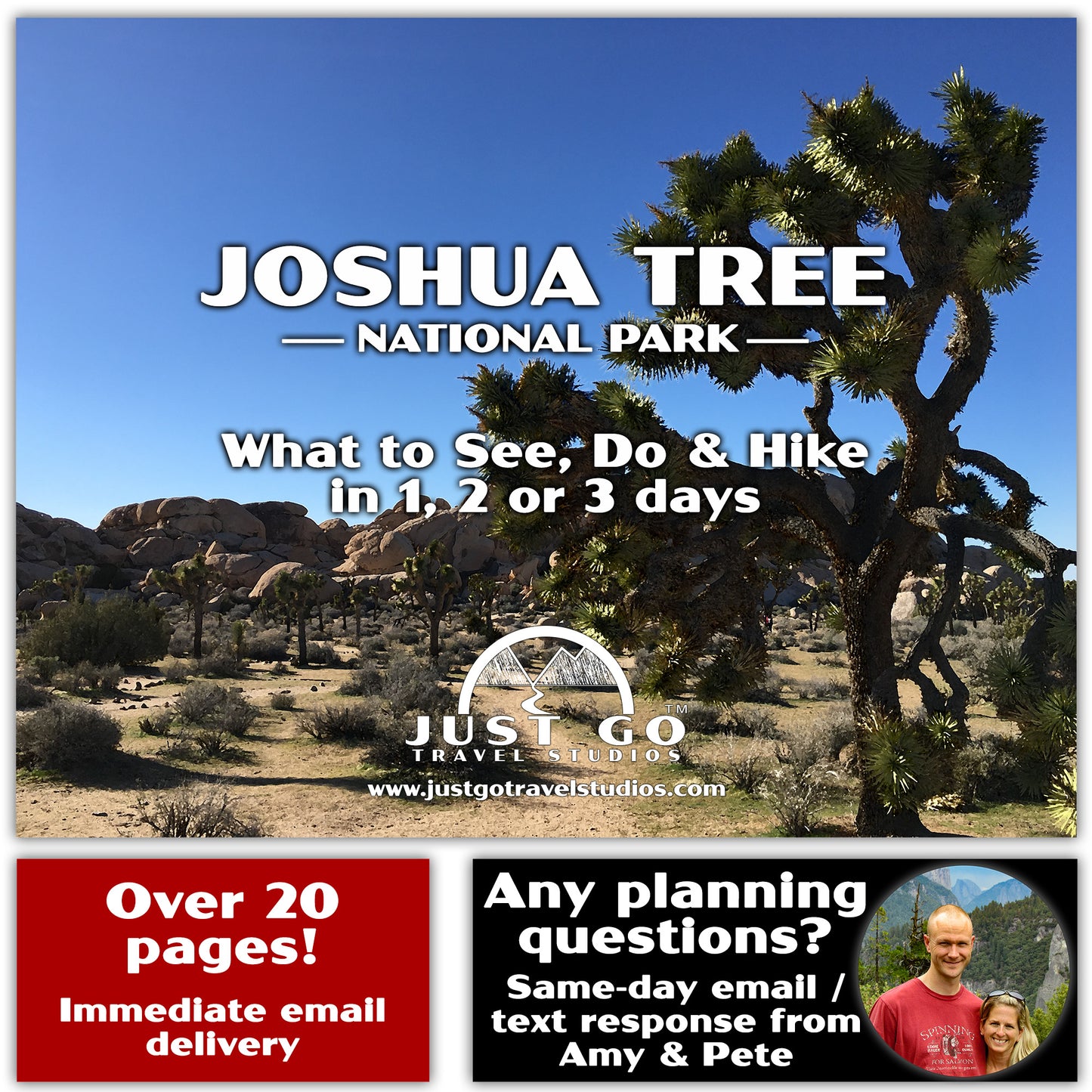 Joshua Tree National Park Itinerary (Digital Download)