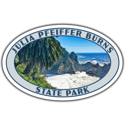 julia pfeiffer burns State Park sticker