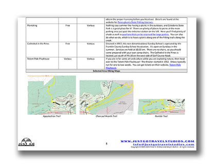 Caledonia State Park Itinerary (Digital Download)