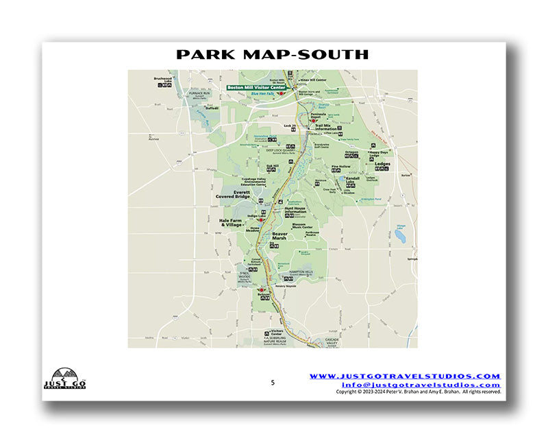 Cuyahoga Valley National Park Itinerary (Digital Download)